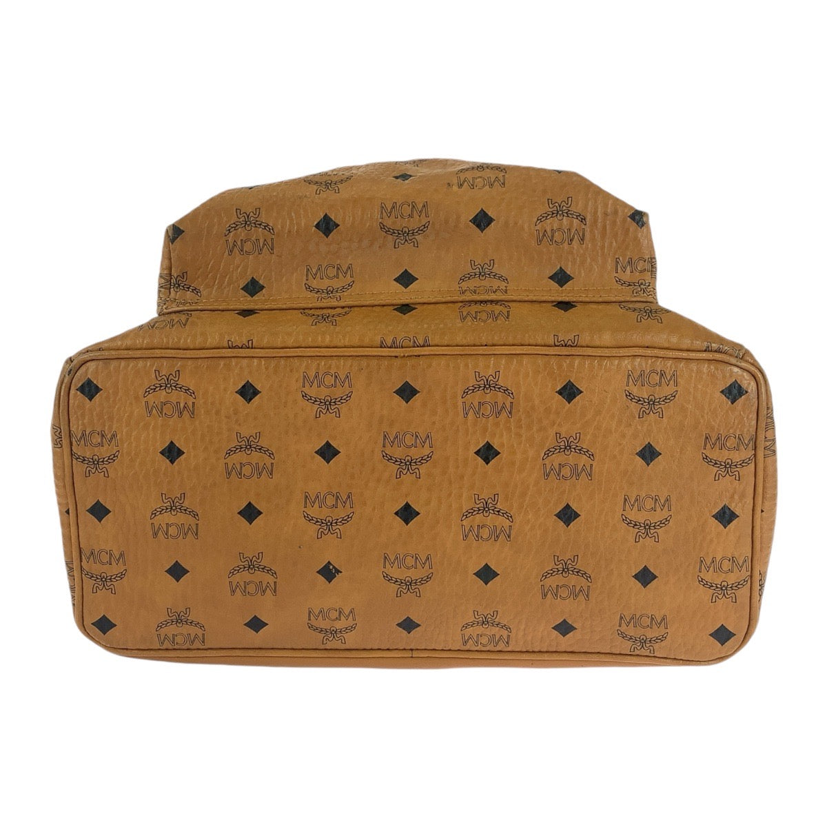 13482
MCM エム シー エム ヴィセトス サイドスタッズ コニャック ゴールド金具 レザー バックパック リュック 男女兼用 レディース