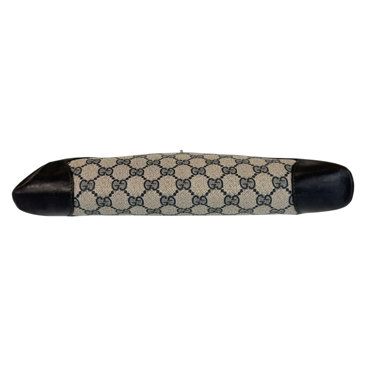 13531
GUCCI グッチ ヴィンテージ オールドグッチ シェリーライン ネイビー グレー ゴールド金具 GGスプリームキャンバス / レザー ホーボー ショルダーバッグ レディース