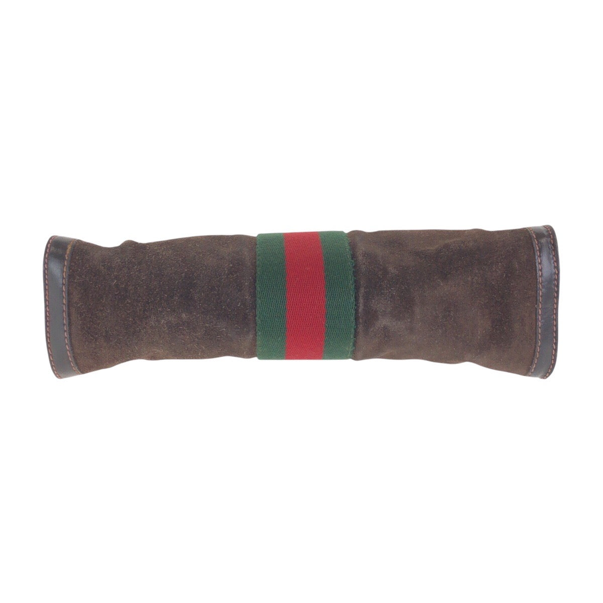 14110
GUCCI グッチ ヴィンテージ オールドグッチ シェリーライン ブラウン スウェード / レザー クラッチバッグ セカンドバッグ メンズ