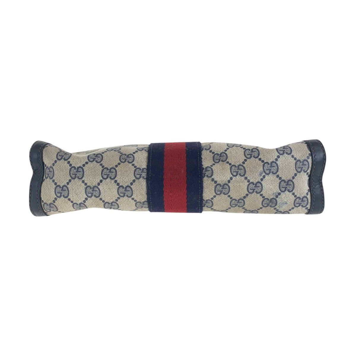 14112
GUCCI グッチ シェリーライン ネイビー マルチカラー GGスプリームキャンバス クラッチバッグ セカンドバッグ メンズ