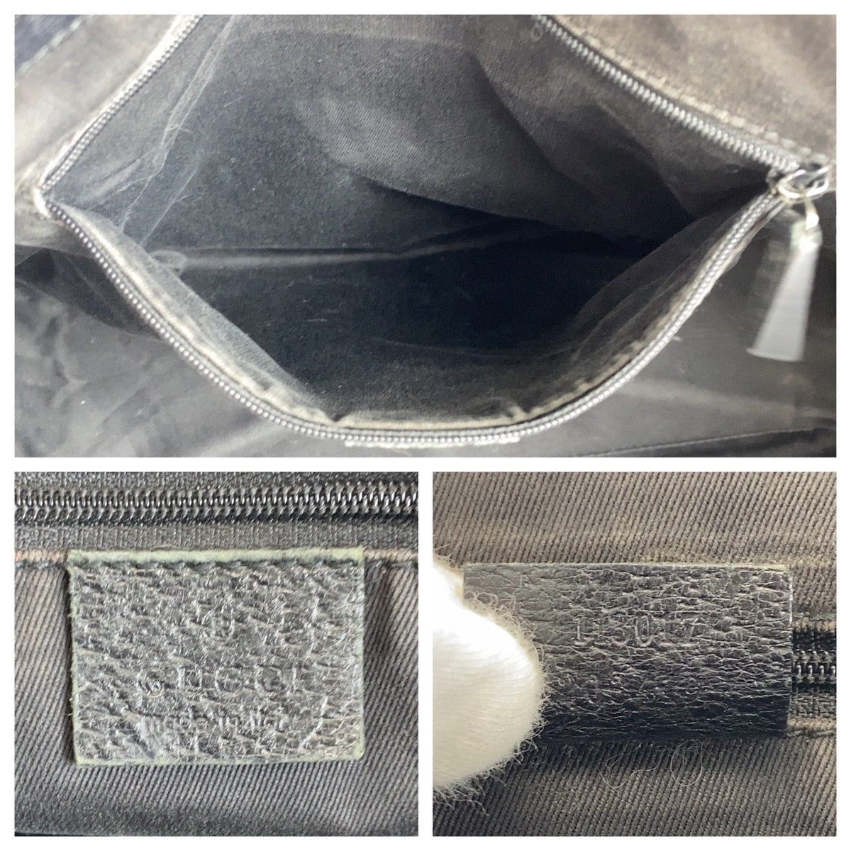 14113
GUCCI グッチ ブラック 黒 GGキャンバス / レザー 113017 トートバッグ ショルダーバッグ レディース