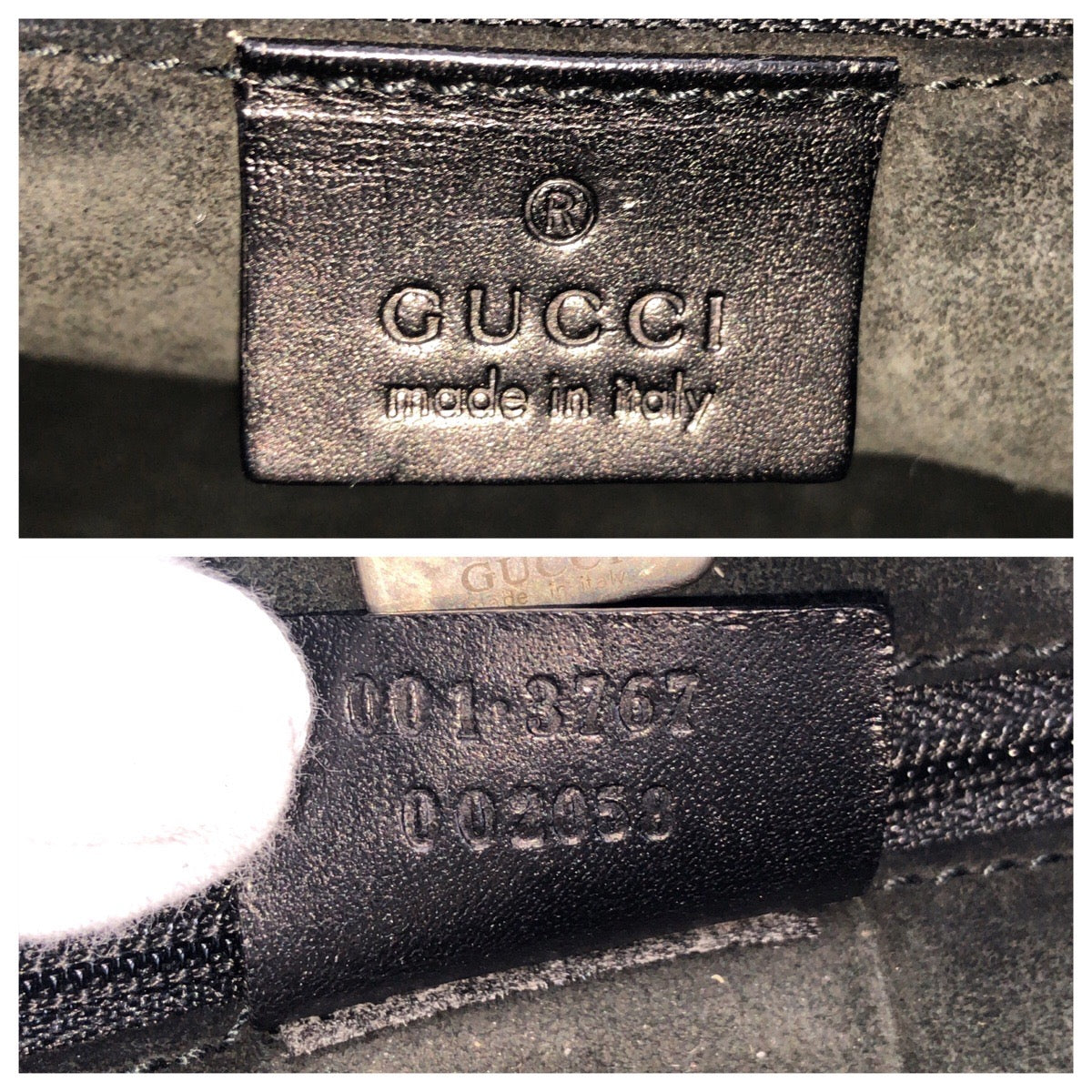 14115
GUCCI グッチ ブラック 黒 シルバー金具 スウェード / レザー 001 3767 ショルダーバッグ ホーボー レディース
