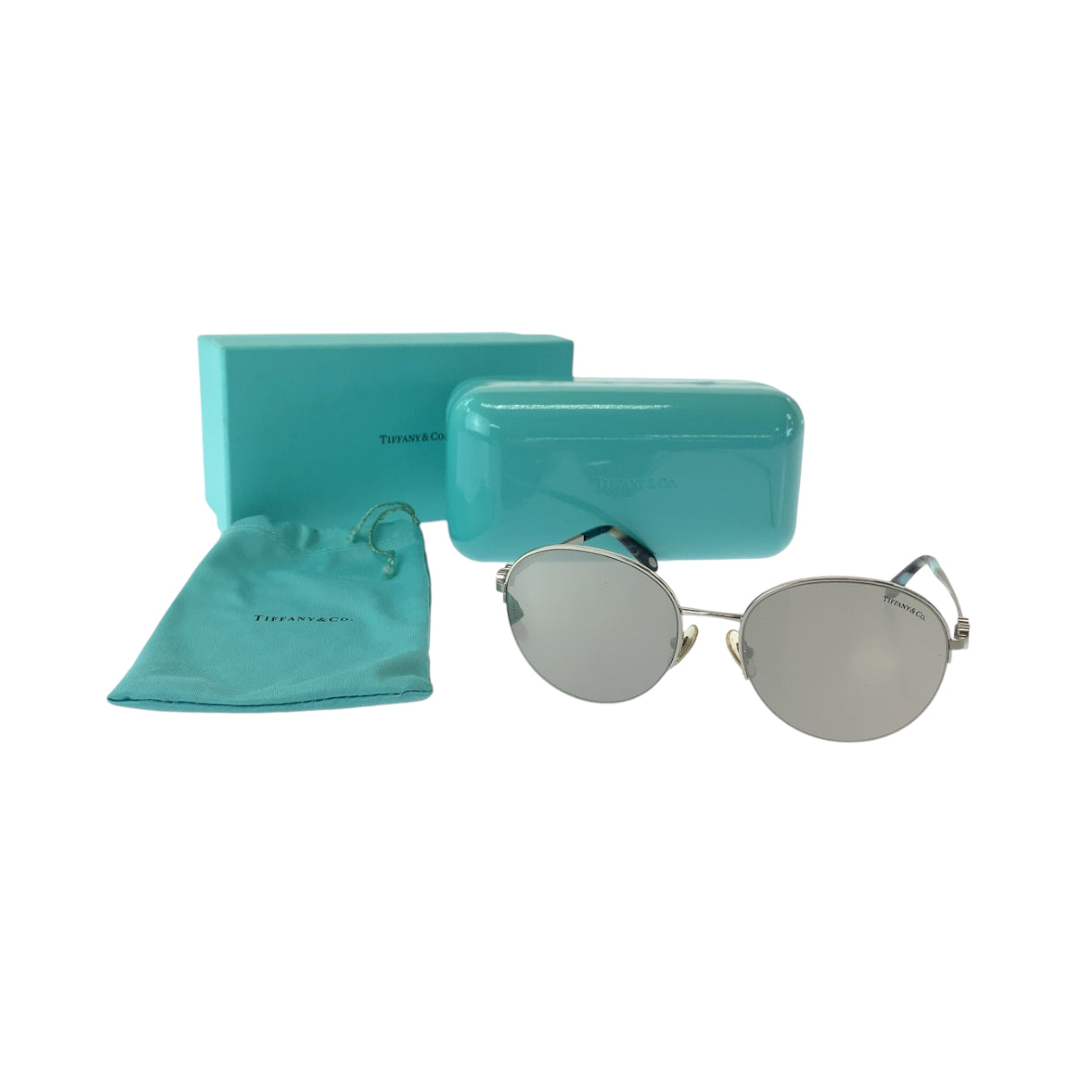 13575
TIFFANY&Co. ティファニー リターントゥティファニー ハート シルバー チタン TF3053 サングラス ミラー ラウンド レディース