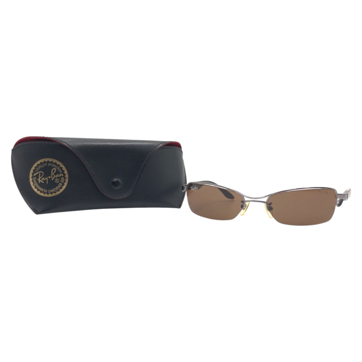 13582
Ray-Ban レイバン ブラウン シルバー メタル / プラスチック RB3223 サングラス スクエア メンズ