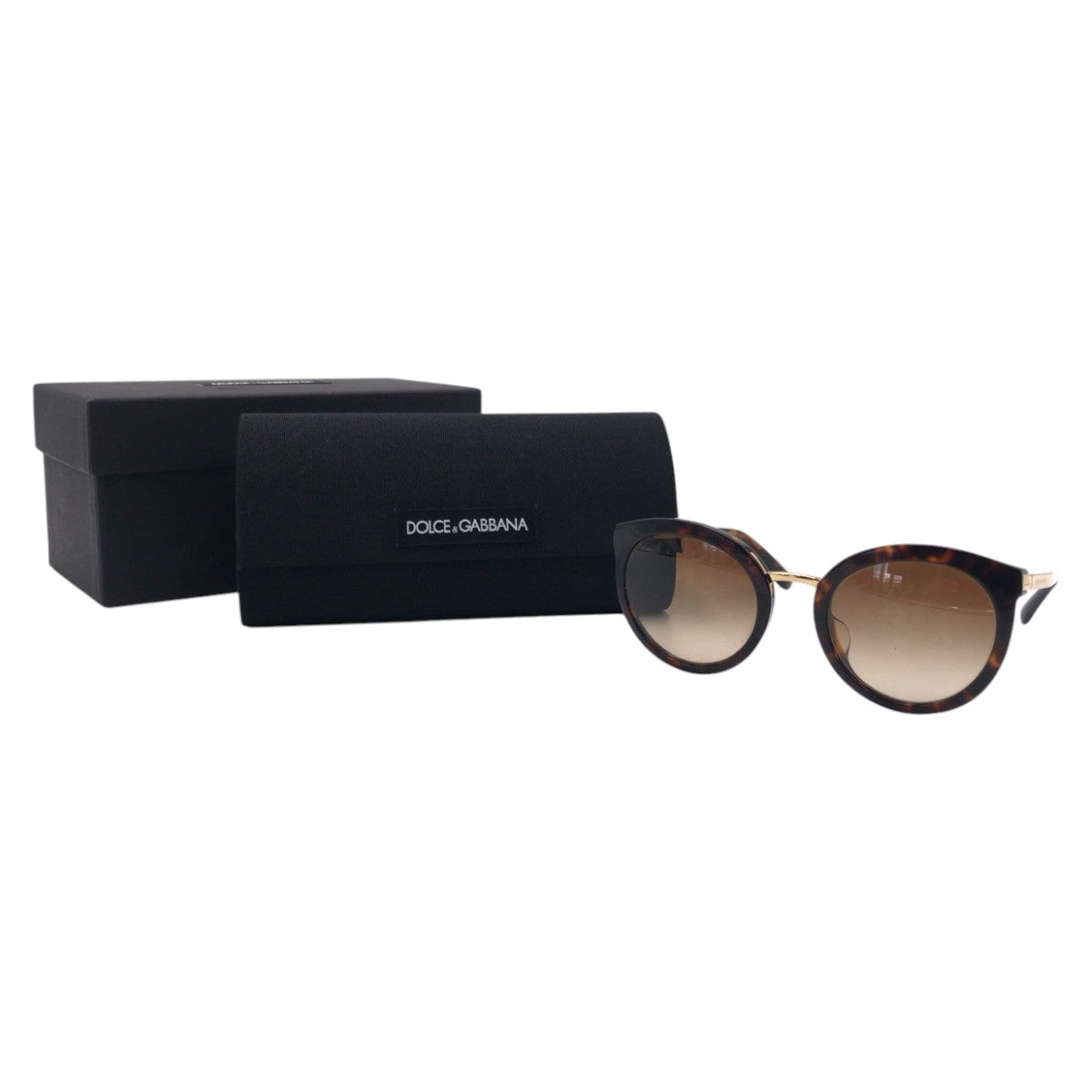 13584
DOLCE&GABBANA ドルチェアンドガッバーナ ブラウン ゴールド プラスチック DG4268-F 502713 140 3N サングラス ラウンド レディース