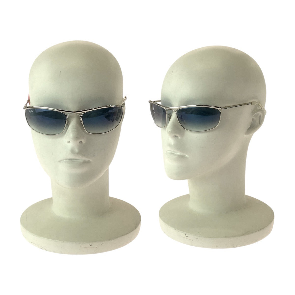 Ray-Ban Olympian Blue Silver Hardware Glass/Metal 9163/3F 62□19 120 2N Sunglasses Square Men's