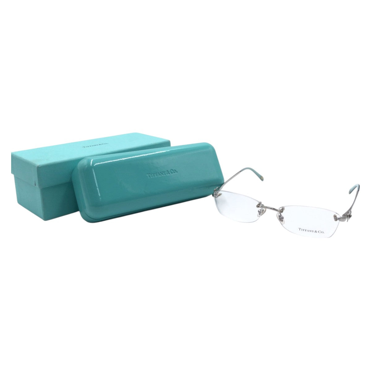 13588
TIFFANY&Co. ティファニー リボン フレームレス シルバー メタル TF1101 6047 55□15 140 メガネ サングラス フレーム レディース