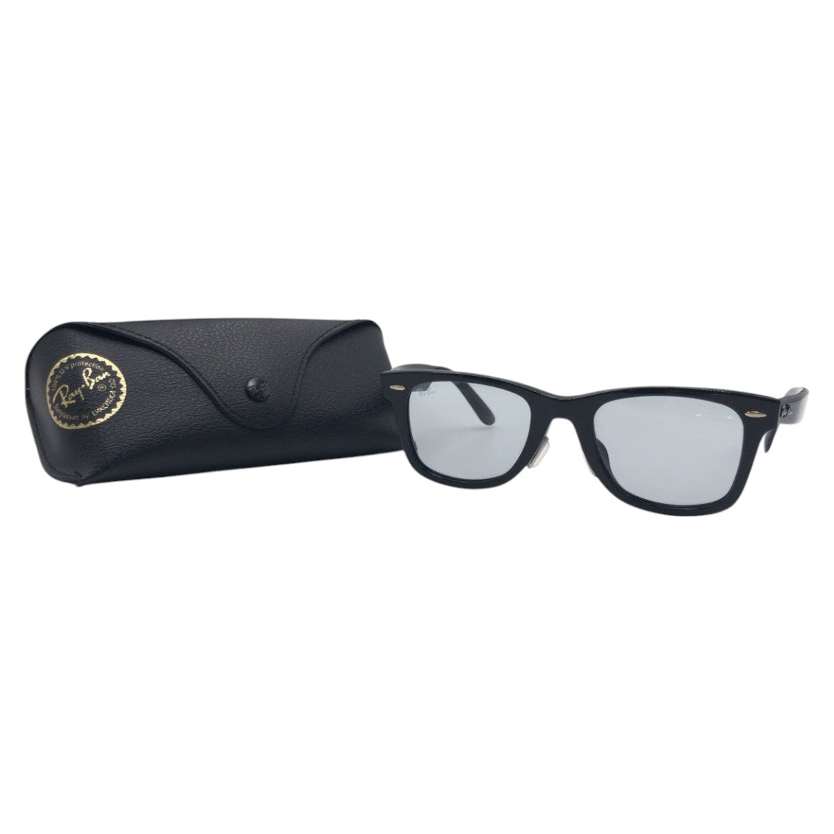 14154
Ray-Ban レイバン ウェイファーラー ブラック 黒 ブルー プラスチック RB2140-F 601/125 52◻︎22 150 1N サングラス ウェリントン メンズ