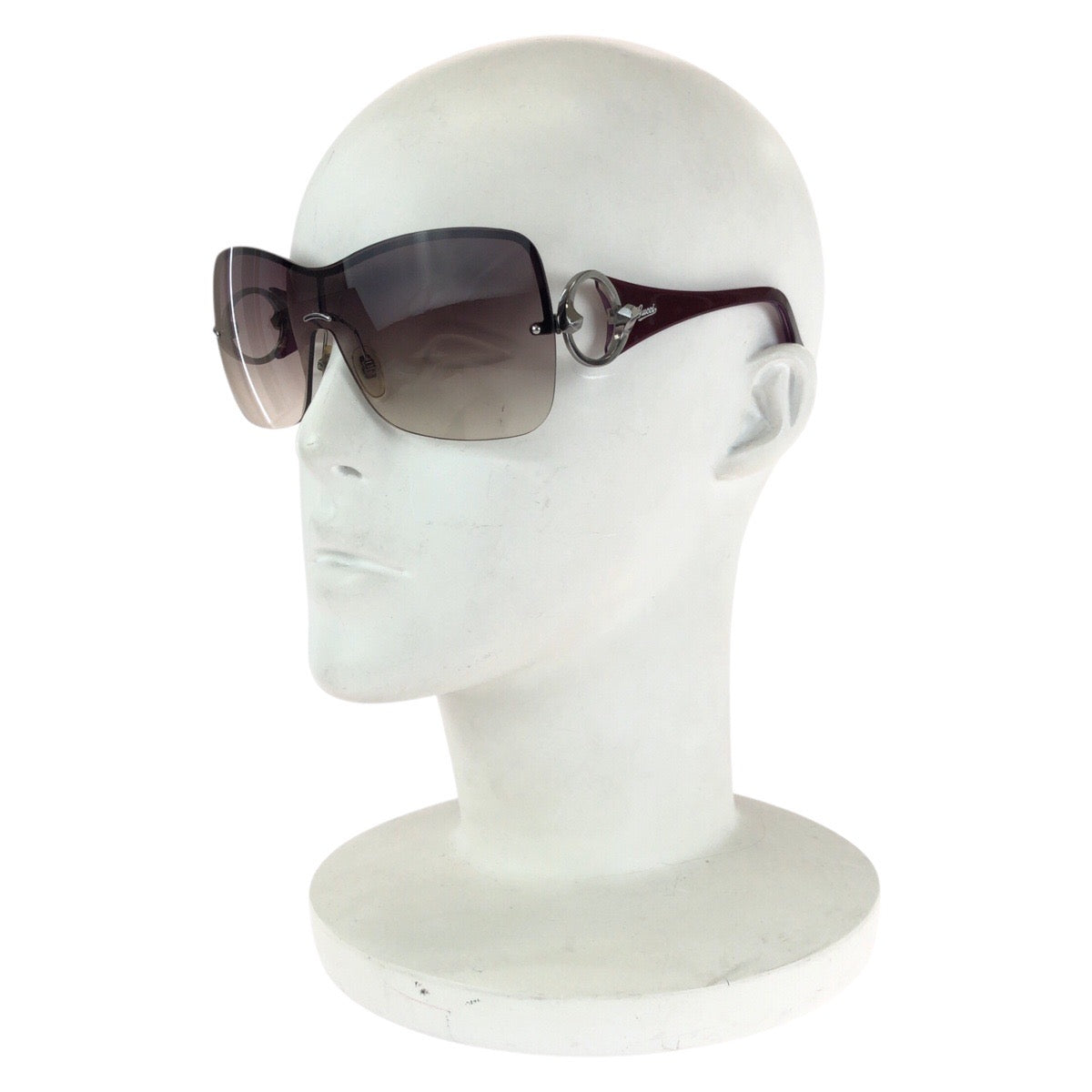 13602
GUCCI グッチ パープル シルバー金具 プラスチック GG2831/S サングラス バタフライ メンズ