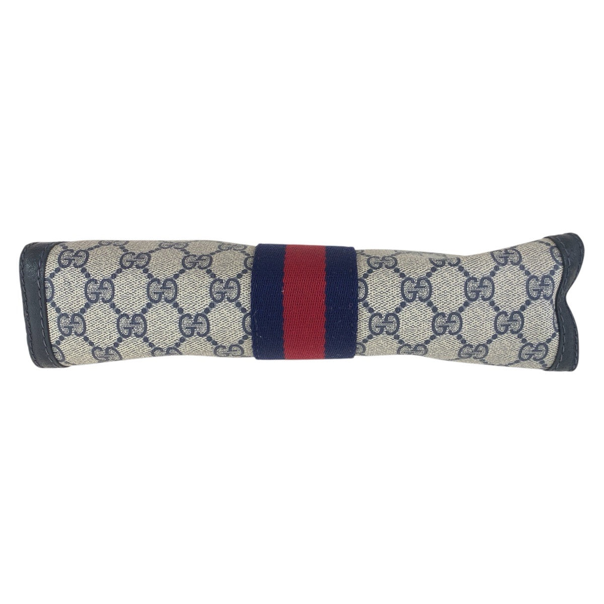 14160
GUCCI グッチ ヴィンテージ オールドグッチ シェリーライン ネイビー グレー GGキャンバス / レザー 64 014 2125 28 クラッチバッグ セカンドバッグ 男女兼用 レディース