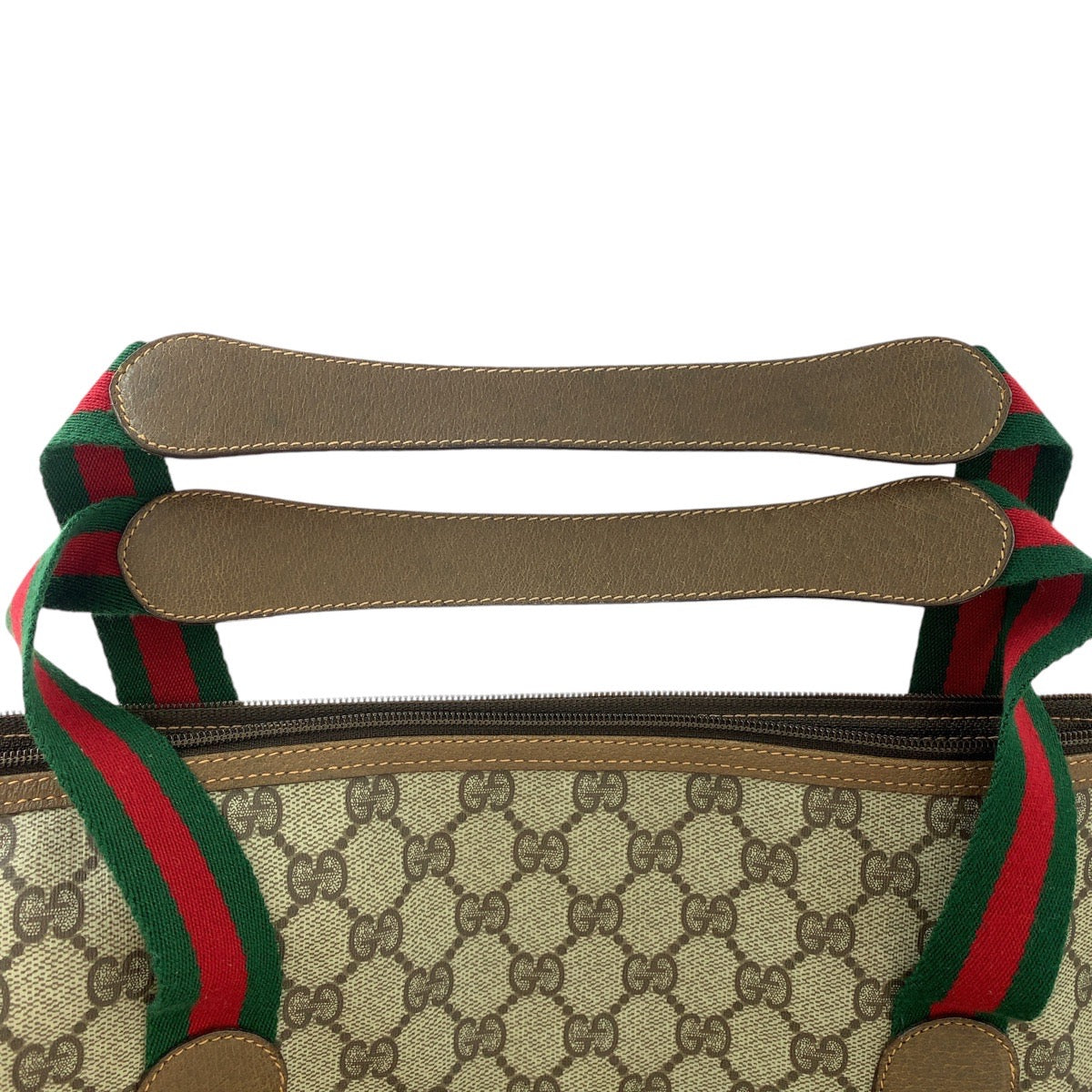 13612
GUCCI グッチ ヴィンテージ オールドグッチ シェリーライン インターロッキング ブラウン ゴールド金具 GGスプリームキャンバス / レザー 89 19 012 ボストンバッグ 男女兼用 レディース