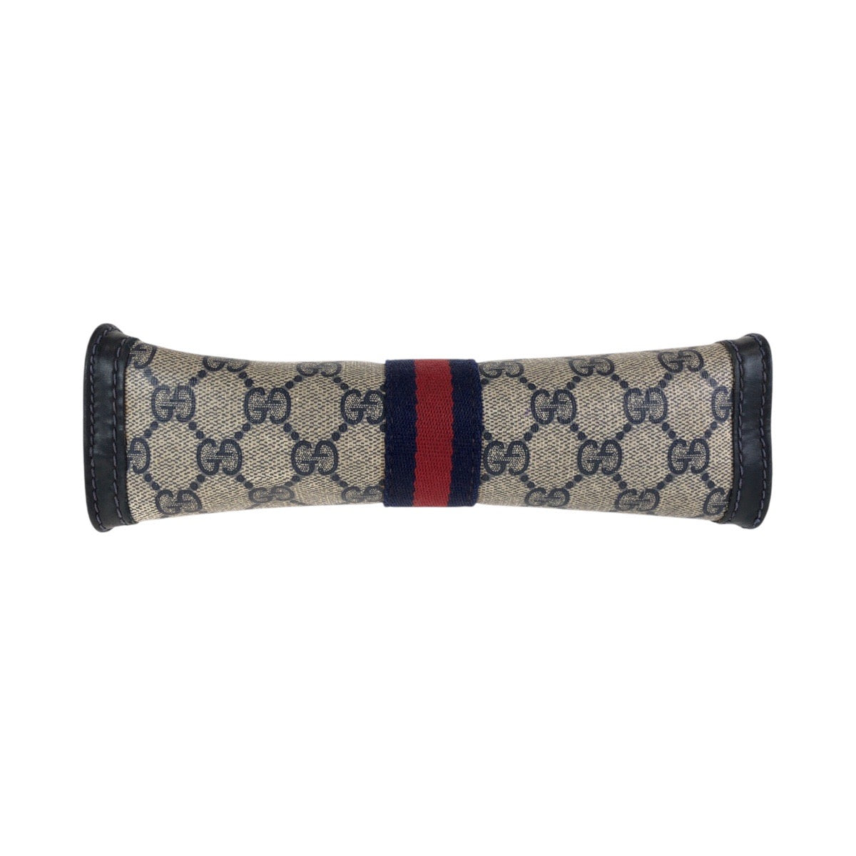 14182
GUCCI グッチ オールドグッチ シェリーライン ネイビー グレー GGキャンバス / レザー クラッチバッグ セカンドバッグ 男女兼用 レディース