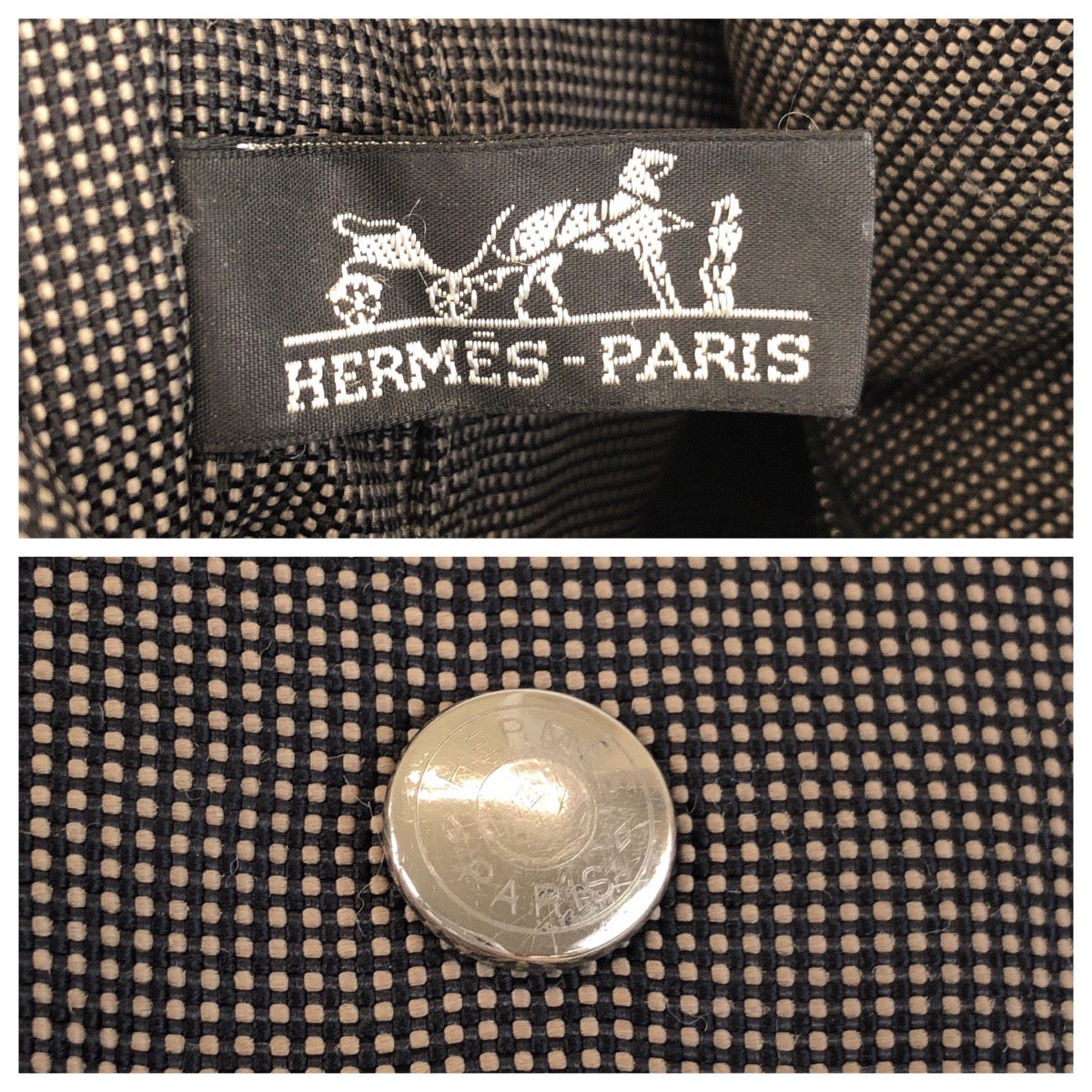 13757
HERMES エルメス エールライン バサスPM グレー シルバー金具 キャンバス 斜め掛け ショルダーバッグ メッセンジャーバッグ レディース