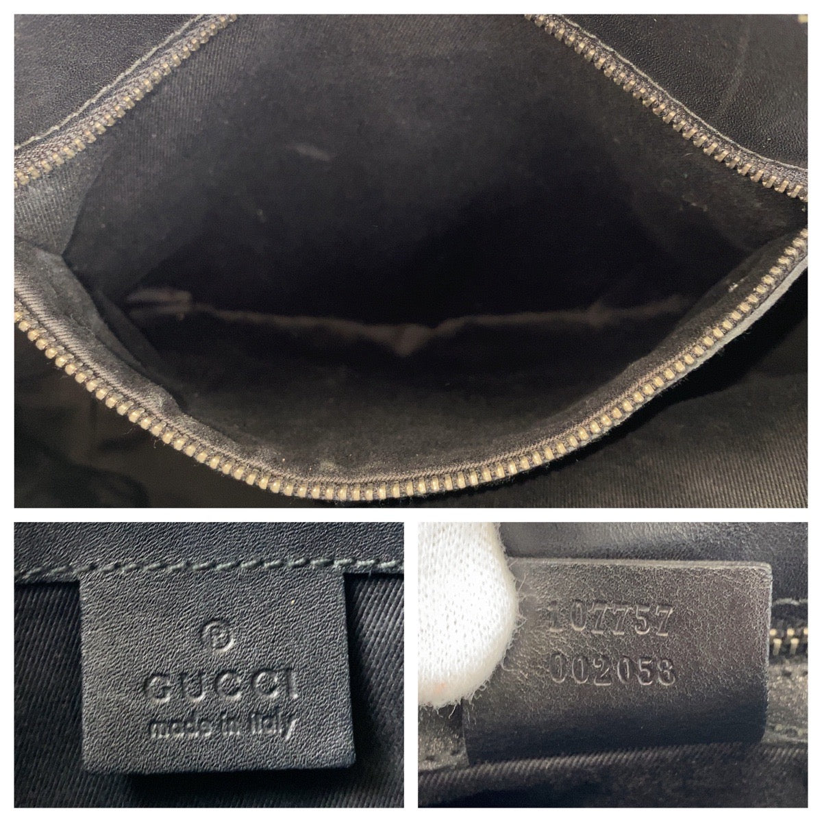 14280
GUCCI グッチ ブラック 黒 GGキャンバス / レザー 107757 トートバッグ ショルダーバッグ レディース