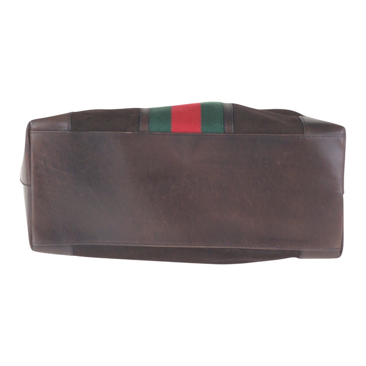 14314
GUCCI グッチ シェリーライン ブラウン シルバー金具 スウェード / レザー / キャンバス 33889 トートバッグ 男女兼用 A4収納 レディース
