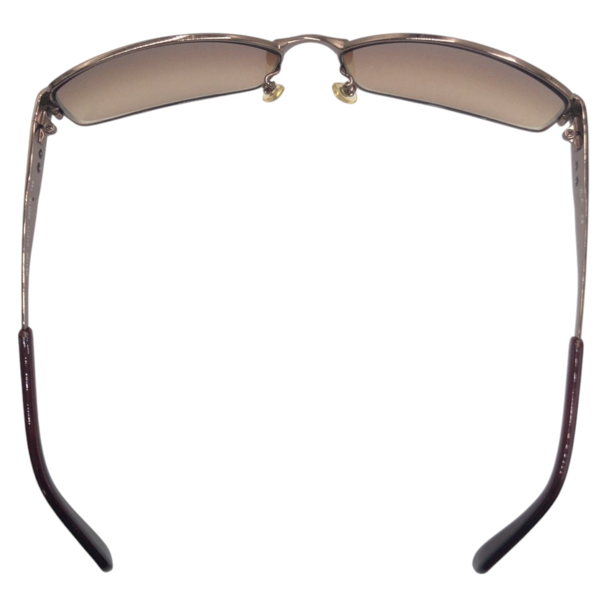 Ray-Ban Brown Metal RB3398 041/31 6215 140 Square Eyeglass Frame for Men