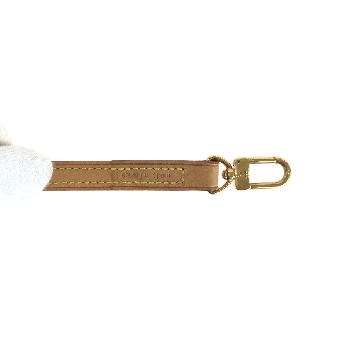 LOUIS VUITTON ルイ ヴィトン モノグラム アクセソワール ショルダーストラップのみ ベージュ ゴールド金具 レザー ショルダー エヴァ レディース