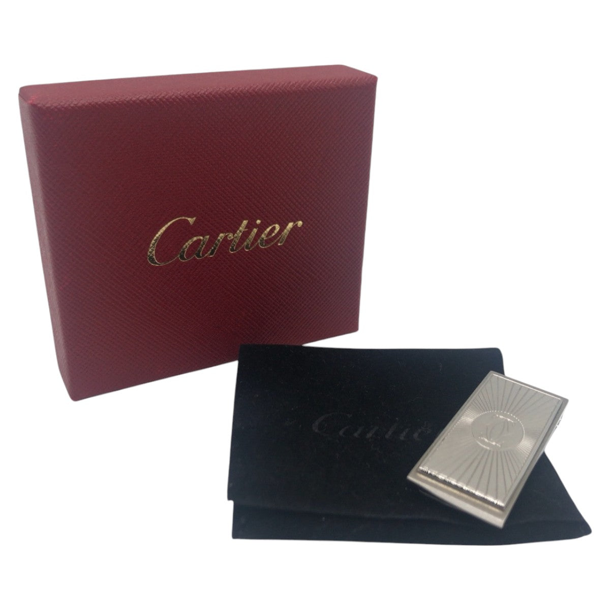 CARTIER カルティエ デコール ラディエイティッド シルバー メタル 0220BA 男女兼用 メンズ
