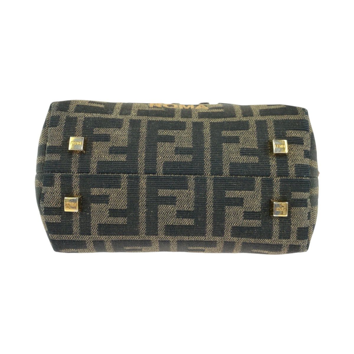 14548
FENDI フェンディ バイザウェイミニ ブラウン ゴールド金具 キャンバス 8BS067 ショルダーバッグ ハンドバッグ レディース
