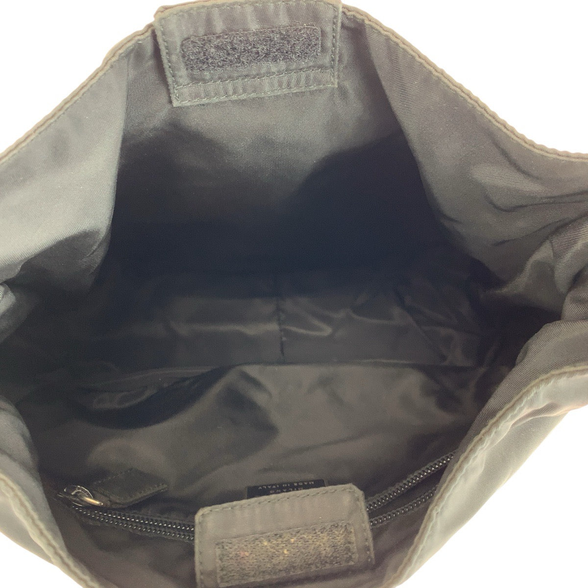 14550
PRADA プラダ テスート 三角ロゴプレート ブラック 黒 シルバー金具 ナイロン / プラスチック ショルダーバッグ レディース