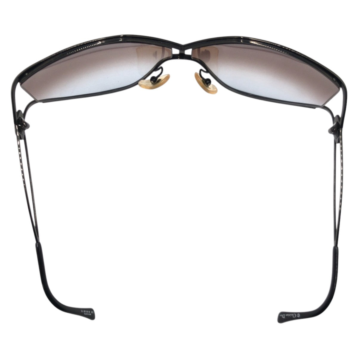 Dior ディオール ヴィンテージ CDロゴ ブラック 黒 メタル 2345 90 64□08 115 サングラス バタフライ レディース