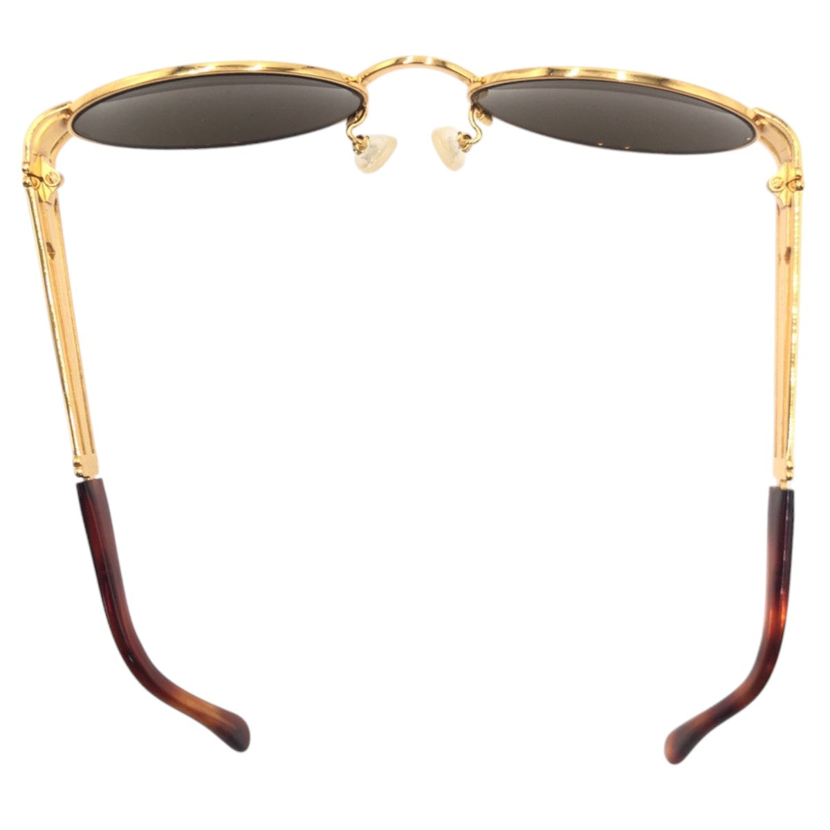 FENDI フェンディ ヴィンテージ ゴールド ブラック 黒 メタル MOD SL7030 COL 126 サングラス 男女兼用 ラウンド レディース