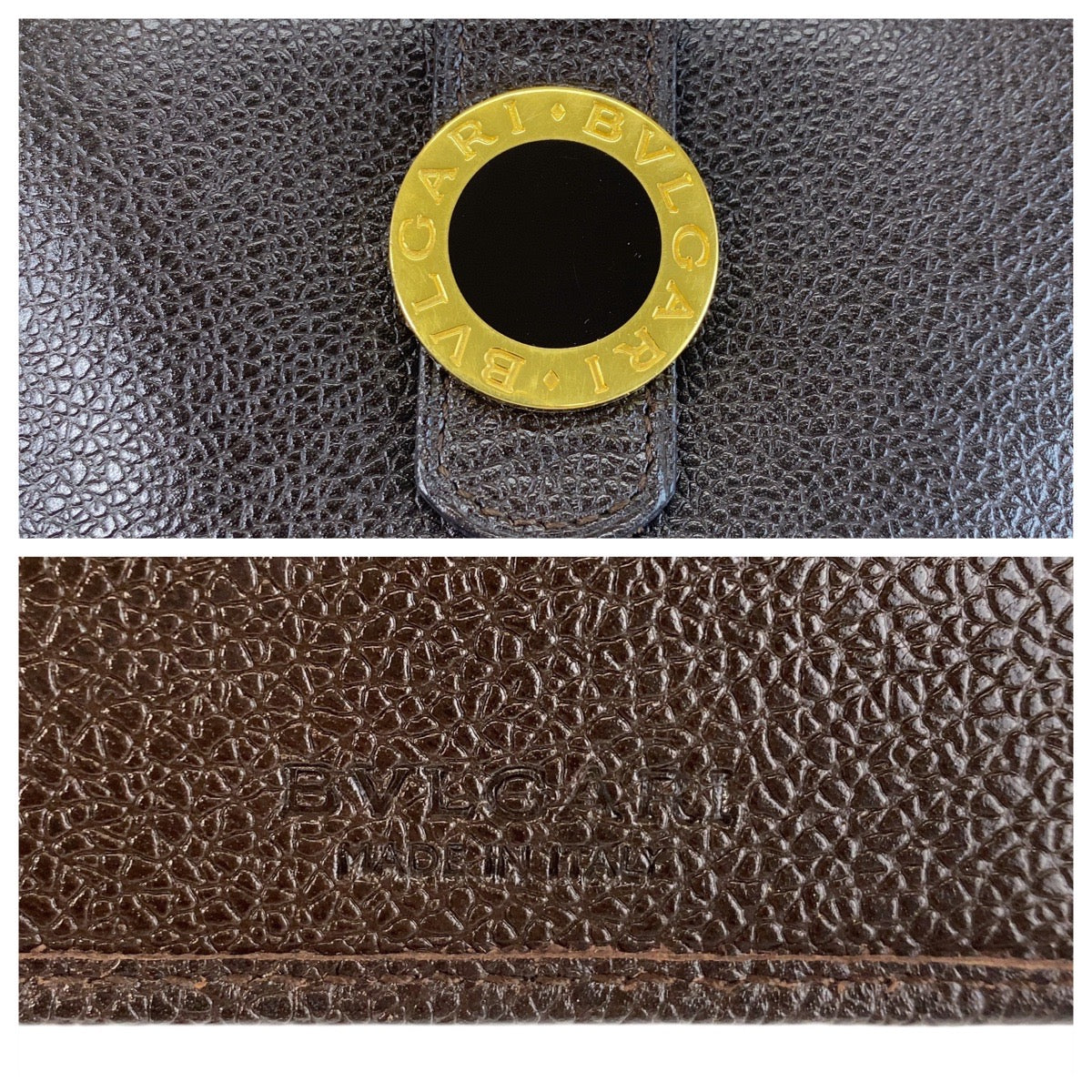 14589
BVLGARI ブルガリ コローレ ブラウン ゴールド金具 レザー 長財布 ロングウォレット レディース