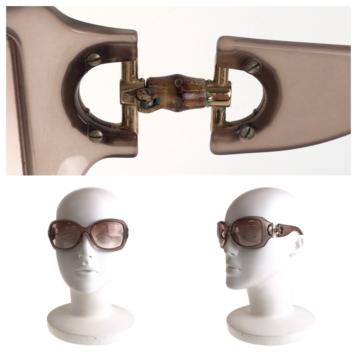 14007
GUCCI グッチ ホースビット バンブー グレー ゴールド金具 プラスチック GG2991/F/S CMGS0 6116 115 サングラス 男女兼用 バタフライ レディース