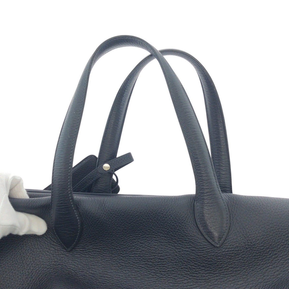 14646
HERMES エルメス ヴィクトリア 50 ネイビー シルバー金具 トリヨンクレマンス ボストンバッグ 男女兼用 E刻印 レディース