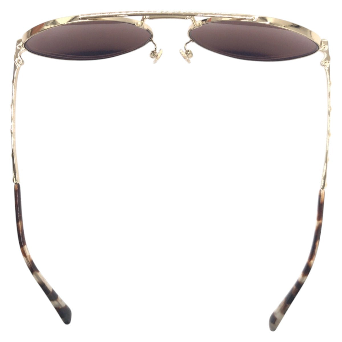 14671
VALENTINO ヴァレンティノ スタッズ ブラウン ゴールド メタル VA2036 3003/5A 6117 140 2N サングラス メガネフレーム 男女兼用 ラウンド メンズ