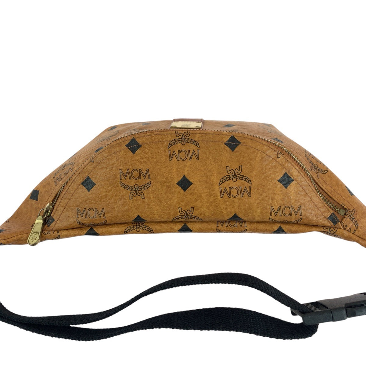 14768
MCM エム シー エム ヴィセトス ブラウン ゴールド金具 レザー ボディバッグ ウエストバッグ 男女兼用 レディース