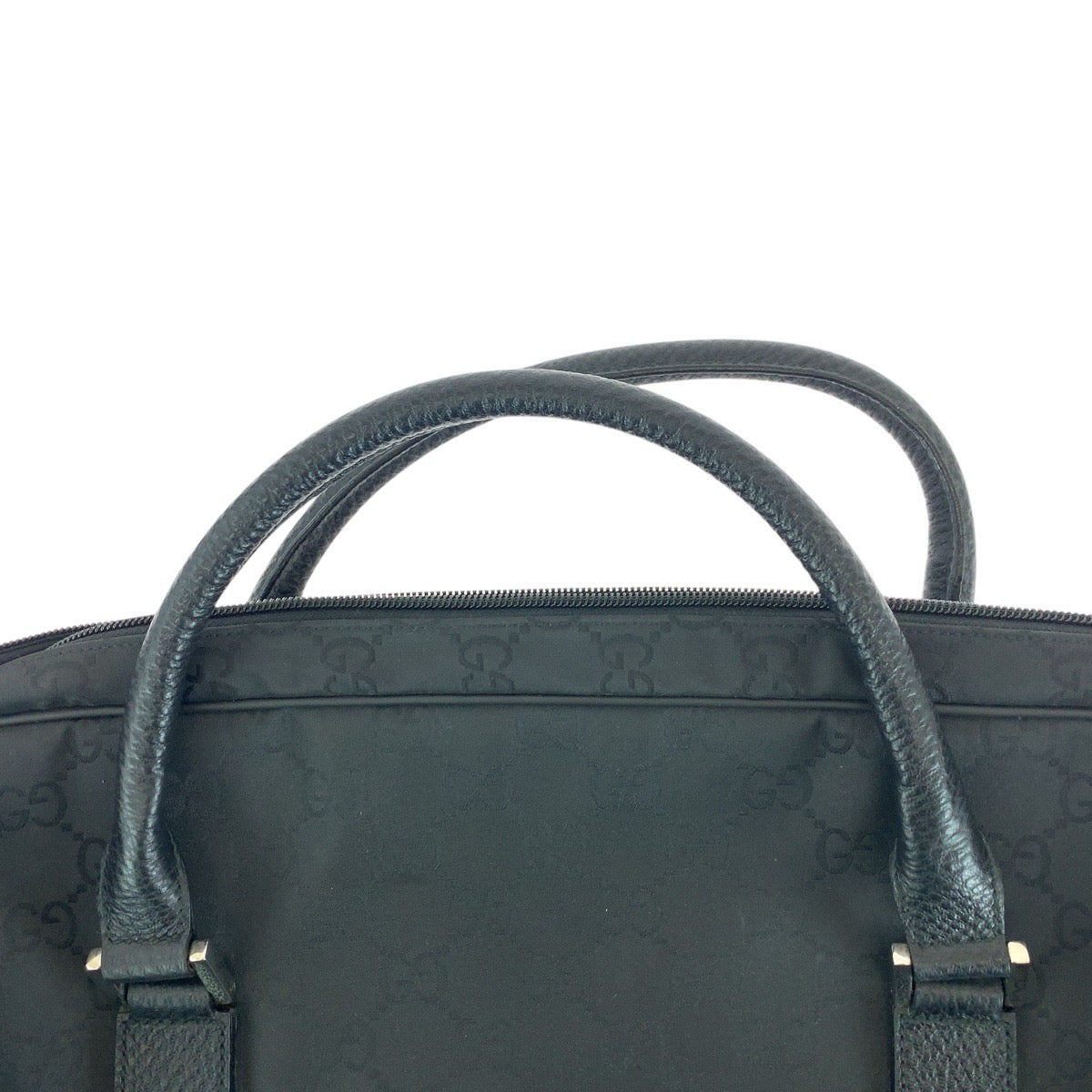 14778
GUCCI グッチ GG柄 ブラック 黒 シルバー金具 ナイロン / レザー 195356 ボストンバッグ 男女兼用 レディース