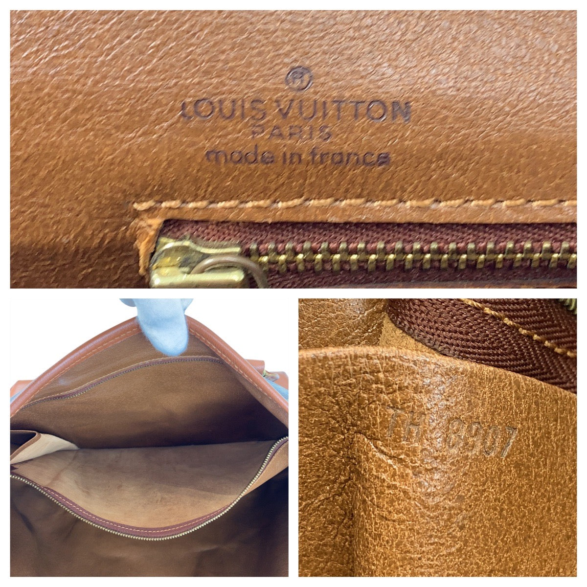 14813
LOUIS VUITTON ルイヴィトン モノグラム サックウィークエンドGM ブラウン ゴールド金具 PVC / レザー M42420 トートバッグ メンズ