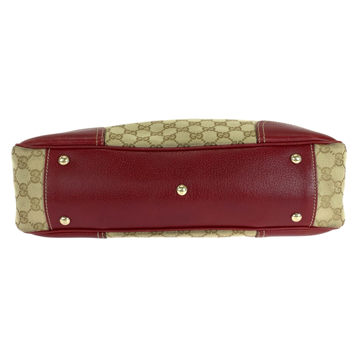 14872
GUCCI グッチ シェリーライン プリンシー ベージュ レッド ゴールド金具 GGキャンバス / レザー 163805 トートバッグ ショルダーバッグ レディース ABP32