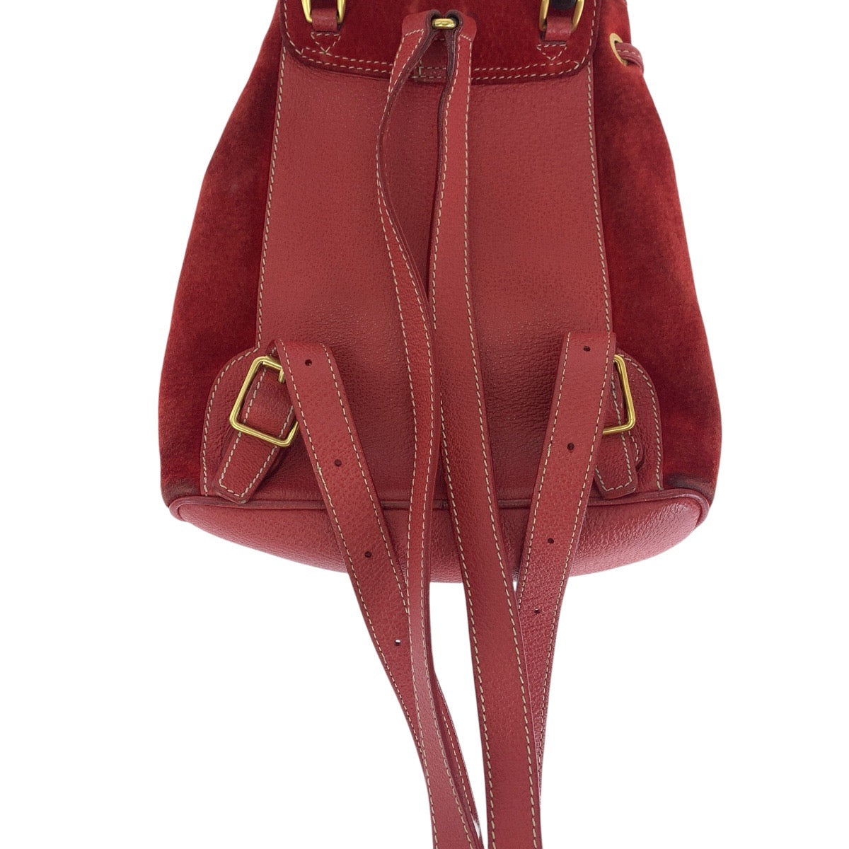 14882
GUCCI グッチ バンブー レッド ゴールド金具 スウェード / レザー 003 1956 0030 リュック・デイパック バックパック レディース AB21