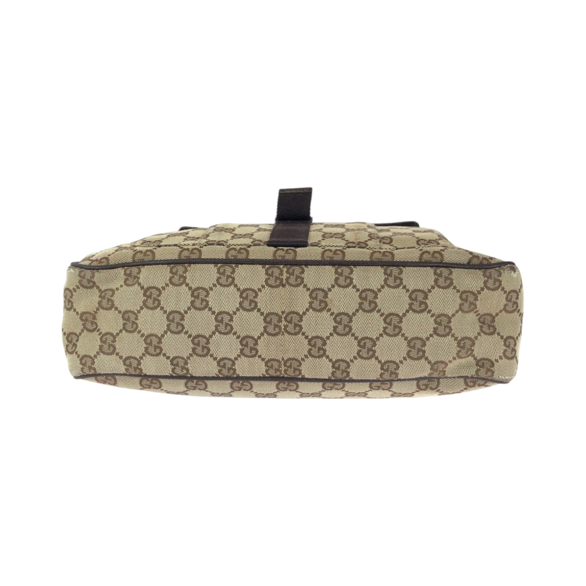 14889
GUCCI グッチ ベージュ ブラウン シルバー金具 GGキャンバス 131211 ショルダーバッグ 斜め掛け レディース AB15