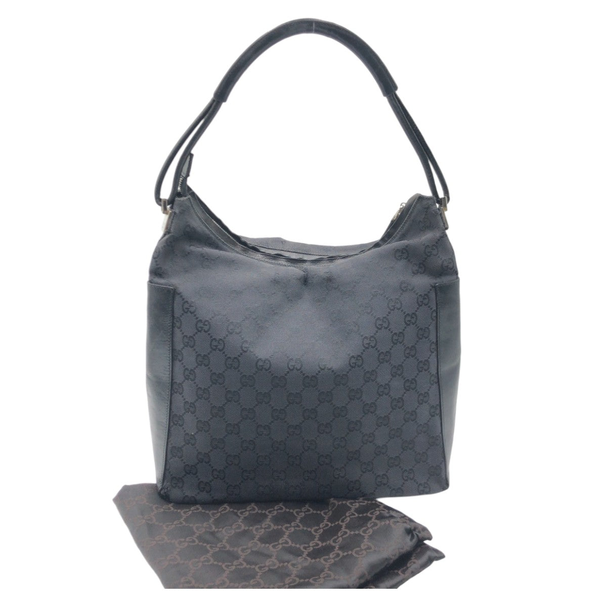 14907
GUCCI グッチ GG柄 ブラック 黒 GGキャンバス 001 3770 ホーボー ショルダーバッグ ハンドバッグ レディース B19