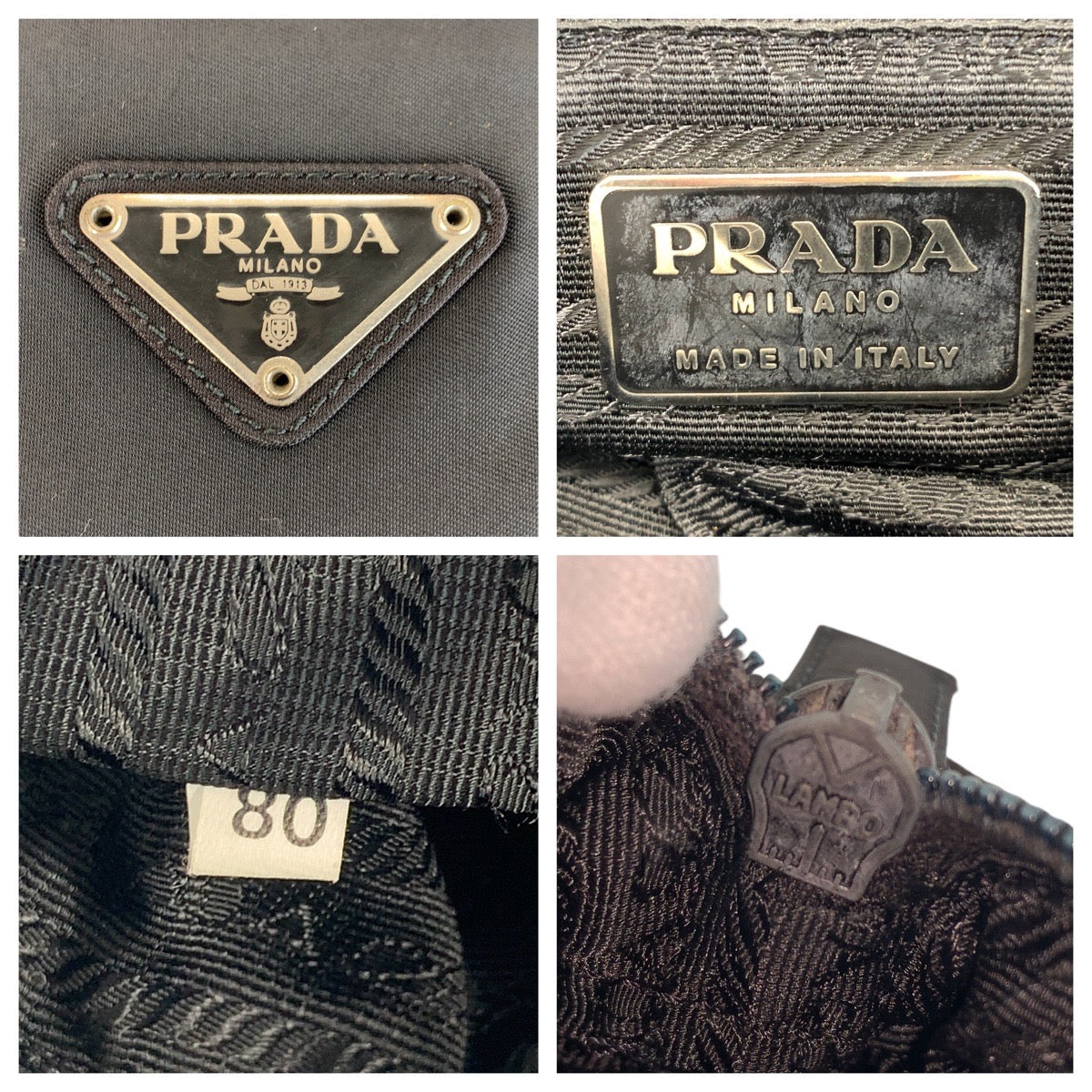 14917
PRADA プラダ テスート 三角ロゴプレート ブラック 黒 シルバー金具 ナイロン トートバッグ ショルダーバッグ レディース