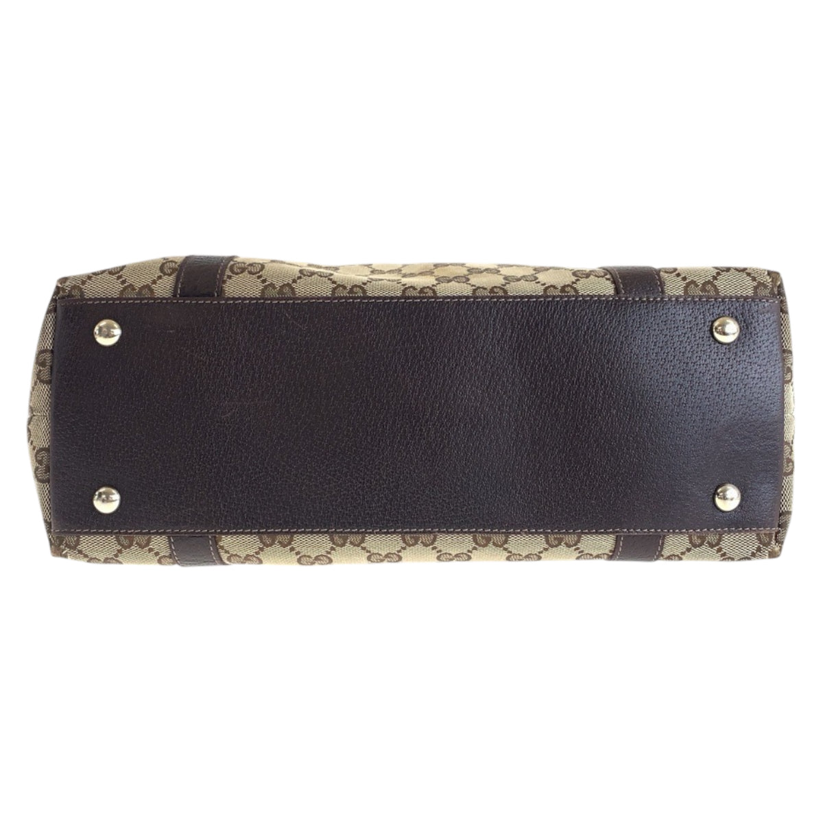 14936
GUCCI グッチ ブラウン ゴールド金具 GGキャンバス / レザー 141470 トートバッグ ショルダーバッグ レディース