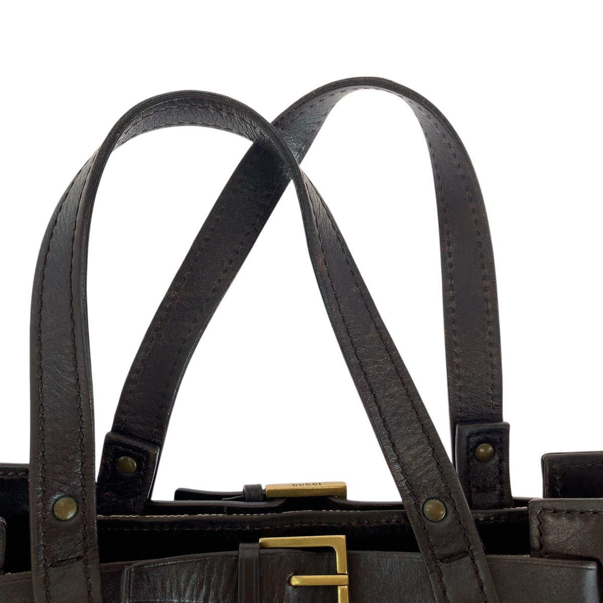 14977
GUCCI グッチ ブラウン ゴールド金具 GGキャンバス / レザー 106251 トートバッグ ハンドバッグ レディース