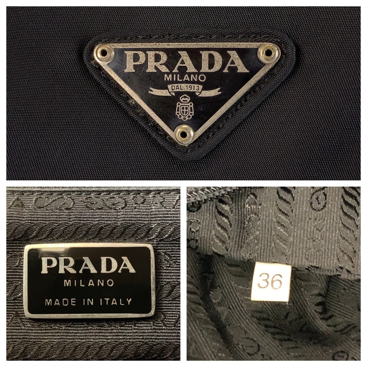 14995
PRADA プラダ テスート 三角ロゴプレート ブラック 黒 シルバー金具 ナイロン ショルダーバッグ メッセンジャーバッグ 男女兼用 メンズ