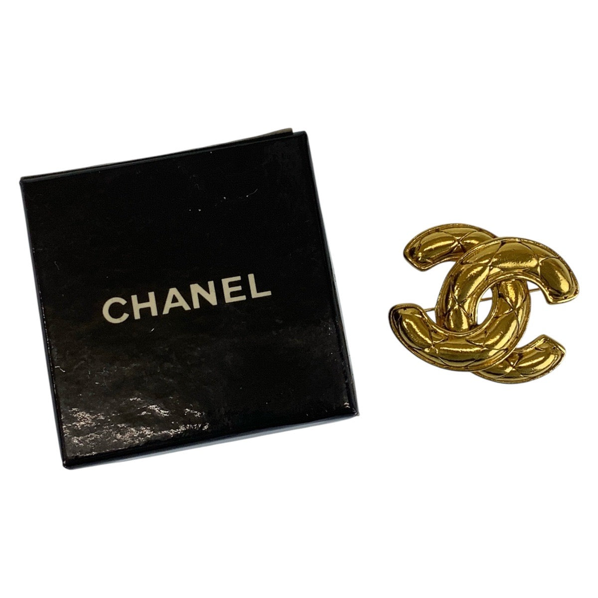 15050
CHANEL シャネル ココマーク ゴールド メッキ ブローチ レディース AB50