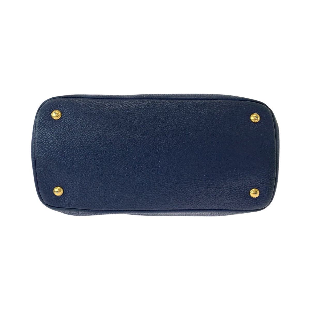15064
PRADA プラダ ヴィテロダイノ ネイビー ゴールド金具 レザー BN2878 トートバッグ ショルダーバッグ ハンドバッグ 2way レディース