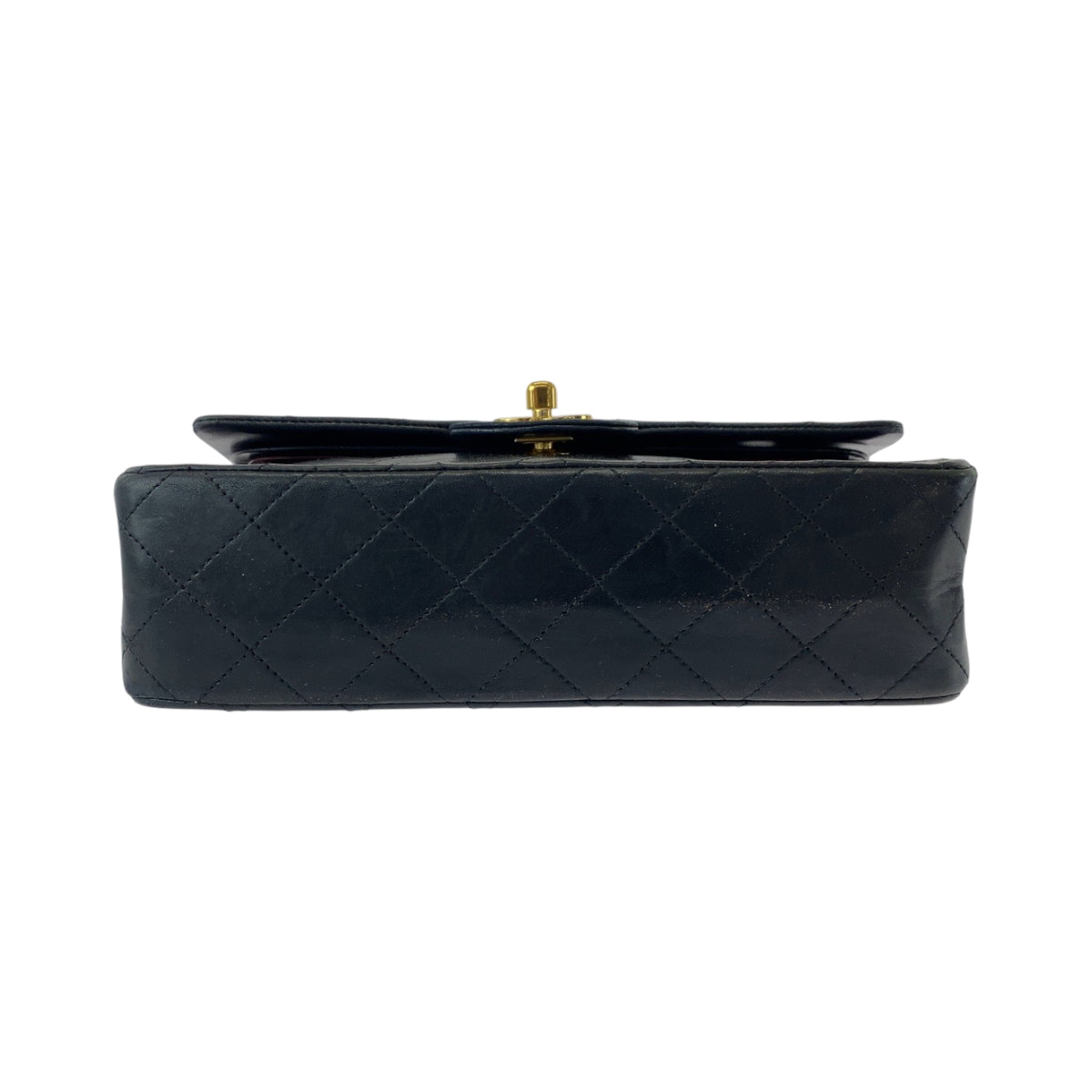15093
CHANEL シャネル ヴィンテージ マトラッセ ダブルフラップ ココマーク ターンロック ブラック 黒 ゴールド金具 ラムスキン チェーンショルダーバッグ レディース