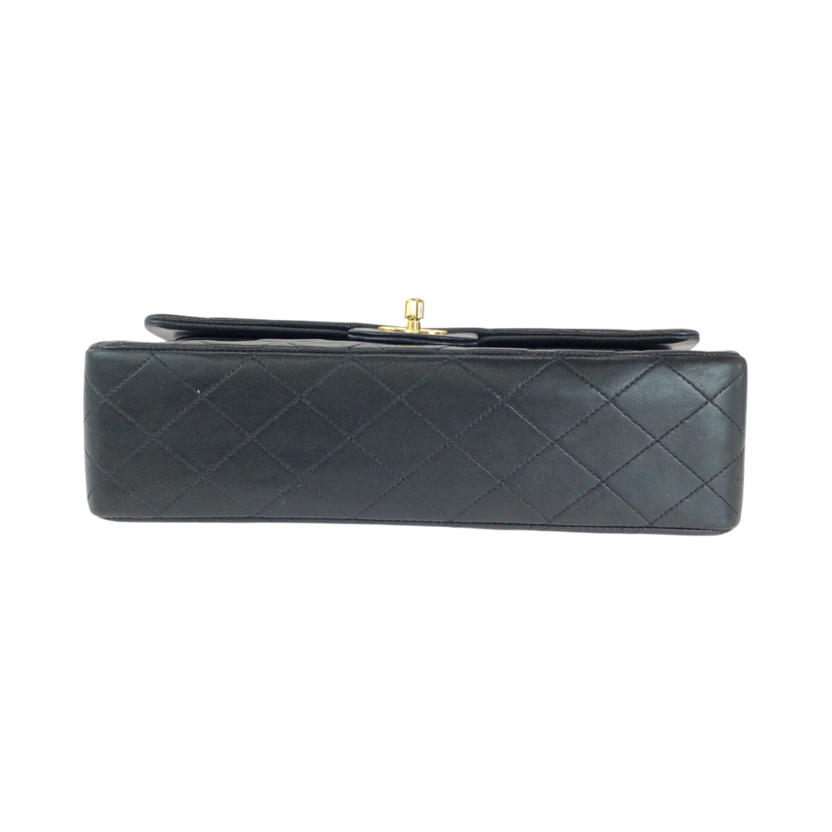 15133
CHANEL シャネル マトラッセ ダブルフラップ ココマーク ターンロック ブラック 黒 ゴールド金具 ラムスキン チェーンショルダーバッグ レディース