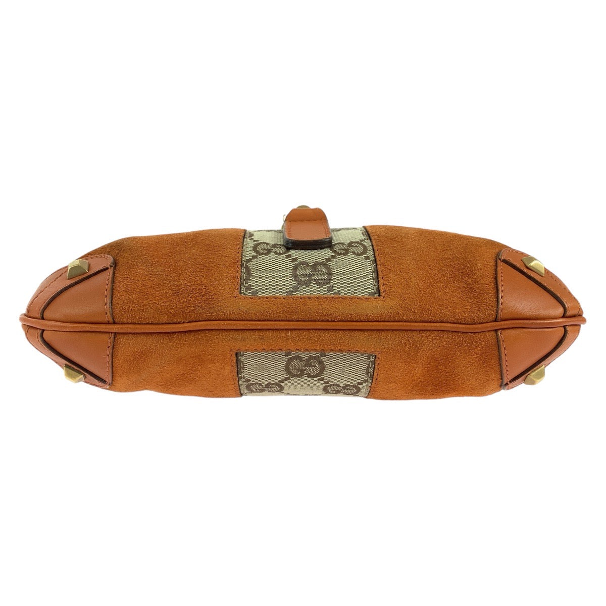 15140
GUCCI グッチ ジャッキー オレンジ ゴールド金具 GGキャンバス / スウェード / レザー 120885 ハンドバッグ ショルダーバッグ レディース