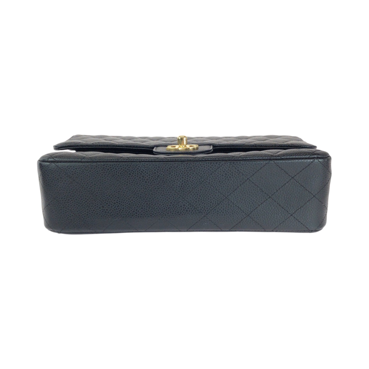 15152
CHANEL シャネル マトラッセ ダブルフラップ ココマーク ターンロック ブラック 黒 ゴールド金具 キャビアスキン チェーンショルダーバッグ レディース SA900