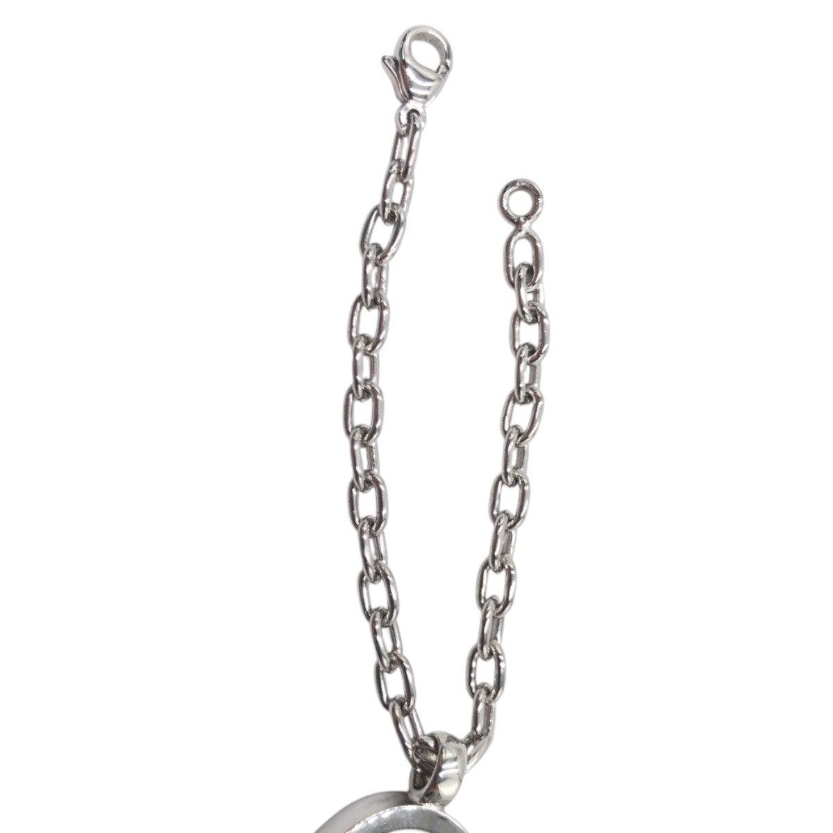 15161
CARTIER カルティエ 2Cチャーム シルバー メタル キーホルダー キーリング キーチャーム レディース A7