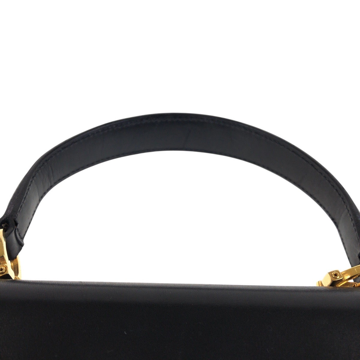 15170
Salvatore Ferragamo サルヴァトーレフェラガモ ガンチーニ ブラック 黒 ゴールド金具 レザー ハンドバッグ レディース