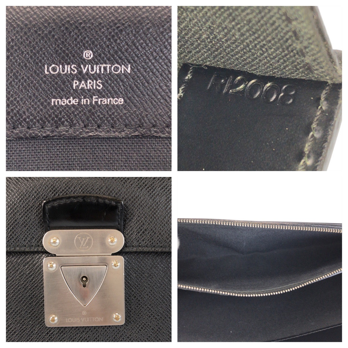 15227
LOUIS VUITTON ルイヴィトン タイガ ロブスト1 アルドワーズ ブラック 黒 シルバー金具 レザー M31052 ビジネスバッグ ブリーフケース メンズ AB33